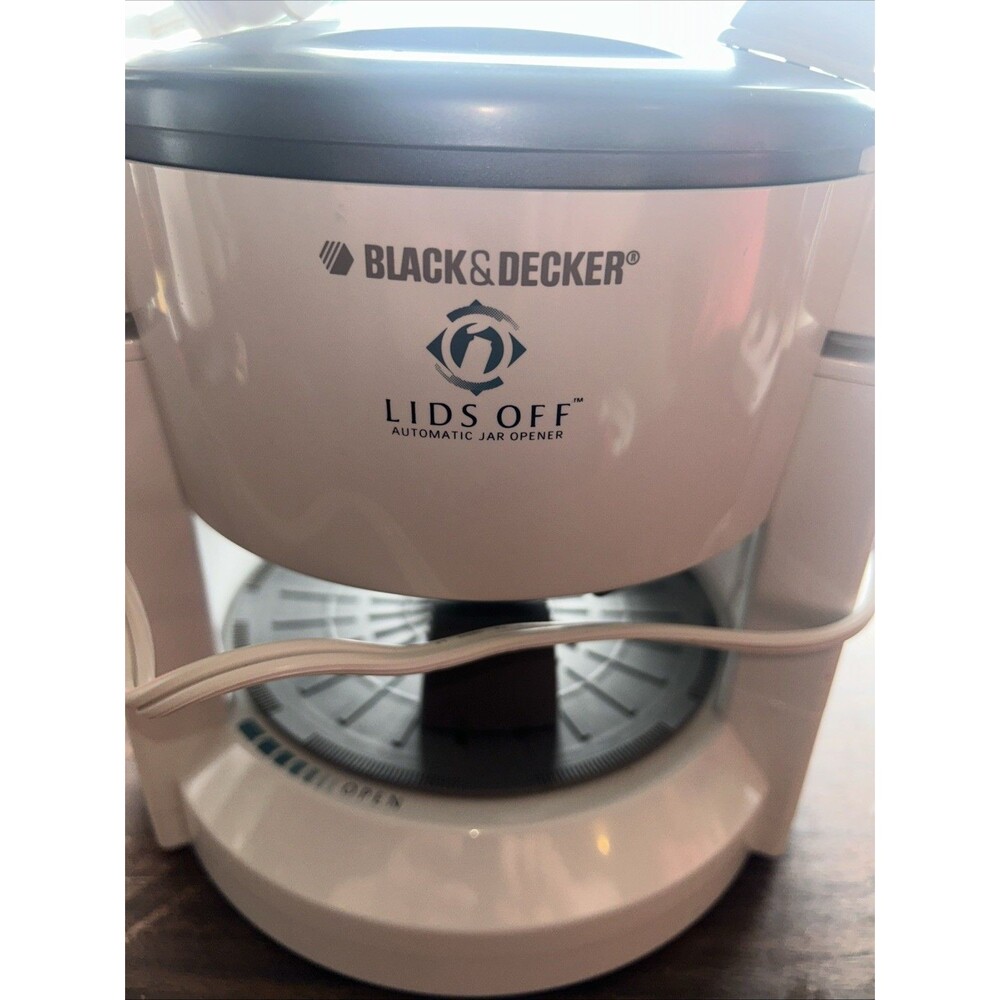 Black & Decker Lids Off Automatic Jar Opener Counter Top JW200 White Tested - Picture 4 of 6